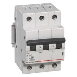 Legrand Leitungsschutzschalter RX3 C 16A, 3-polig, 6kA, 400V, 3TE, Schraubklemme, Grau,... LEGRAND-419235 3414970368096 (Abb. 1)
