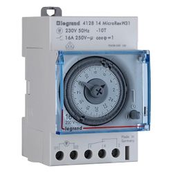 Legrand Wochenzeitschaltuhr MicroRex W31, 1 Kanal, 230V, 16A, 52,5x83x60mm, 412814... LEGRAND-412814 3245064128148 (Abb. 1)