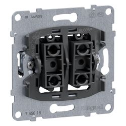 Legrand Doppeltaster SEANO, 10A, 250V, Steckklemme, Unterputz, 72,9x72,9x38,3mm, Kunsts... LEGRAND-765018 3414972544474 (Abb. 1)