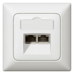Legrand Abdeckung RJ45 Creo, mit Beschriftungsfeld, 56x56x13,2mm, Thermoplast, Ultrawei... LEGRAND-776758 3245067767580 (Abb. 1)