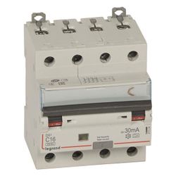 Legrand FI/LS-Schalter DX3 C 16A, 4-polig, 6kA, 30mA, Typ A, 400V, 4TE, 411234... LEGRAND-411234 3245064112345 (Abb. 1)