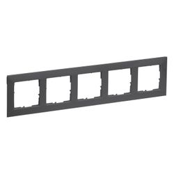 Legrand 5-fach Rahmen SEANO, 87x372mm, Kunststoff, Anthrazit, 765475... LEGRAND-765475 3414972550055 (Abb. 1)