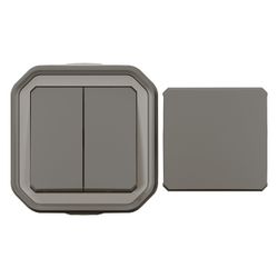 Legrand Multifunktionsschalter Plexo New 069789L, IP55, IK08, 250V, 10A, Anthrazit... LEGRAND-069789L 3414971904262 (Abb. 1)