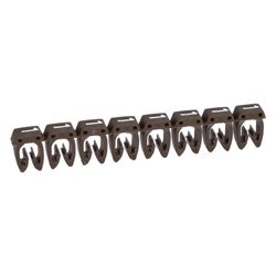 Legrand Kennzeichnungssystem CAB 3 Ziffer 1, 0,5-1,5mm2, 5x3mm, Kunststoff, Braun... LEGRAND-038211 3245060382117 (Abb. 1)