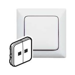 Legrand Wippe Creo, mit Kontrollfenster, 56x56x14,3mm, Kunststoff, Ultraweiß, 776213... LEGRAND-776213 3245067762134 (Abb. 1)