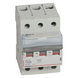 Legrand Lasttrennschalter DX3, 3-polig, 100A, 400V, AC-22A, 53,1x88,9x76,4mm, Grau, 406... LEGRAND-406469 3245064064699 (Abb. 1)