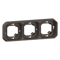 Legrand Tragring Plexo New 3fach, Unterputz, 227x85x43,5mm, Thermoplast, Anthrazit, 06... LEGRAND-069608L 3414971880016 (Abb. 1)