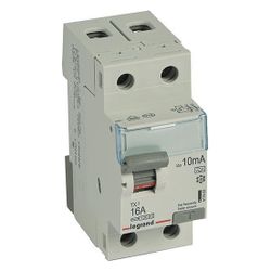 Legrand Fehlerstromschutzschalter TX3, 16A, 2-polig, 10mA, Typ A, 230V, 2TE, Grau, 4115... LEGRAND-411552 3414970352705 (Abb. 1)