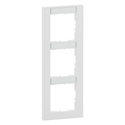 Legrand SEANO+ Rahmen 3-fach vertikal, 10x55mm Beschriftungsfeld, 87x229x9,8mm, Thermop... LEGRAND-765993 3414972547635 (Abb. 1)