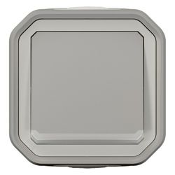 Legrand Kontrollschalter Plexo New, 10AX, IP55, IK08, Kunststoff, Grau, 069712L... LEGRAND-069712L 3414971881808 (Abb. 1)