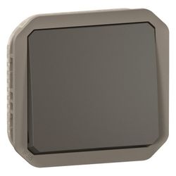Legrand Wechselschalter Plexo New, 10AX, IP55, IK08, Steckklemme, Kunststoff, Anthrazi... LEGRAND-069801L 3414971882942 (Abb. 1)