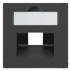 Legrand SEANO Abdeckung 1x RJ45, mit Beschriftungsfeld, Unterputz, Kunststoff, Schwarz ... LEGRAND-765358 3414972544924 (Abb. 1)