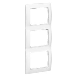 Legrand Rahmen 3-fach senkrecht Galea, 91x225x12mm, Kunststoff, Ultraweiß, 771007... LEGRAND-771007 3245067710074 (Abb. 1)