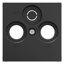 Legrand SEANO Abdeckung TV-R-SAT, Zentralplatte, Unterputz, Kunststoff, Anthrazit, 56,7... LEGRAND-765456 3414972545013 (Abb. 1)