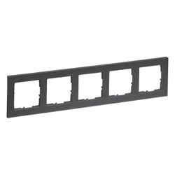 Legrand 5-fach Rahmen SEANO+, 86x371mm, Kunststoff, Anthrazit, 765485... LEGRAND-765485 3414972549318 (Abb. 1)