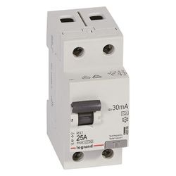 Legrand Fehlerstromschutzschalter RX3, 25A, 2-polig, 30mA, Typ A, 230V, 2TE, Grau... LEGRAND-402036 3245064020367 (Abb. 1)