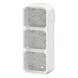 Legrand Aufputzgehäuse Plexo New 3fach, IP44, Thermoplast, Ultraweiß, 069688L... LEGRAND-069688L 3414971881488 (Abb. 1)