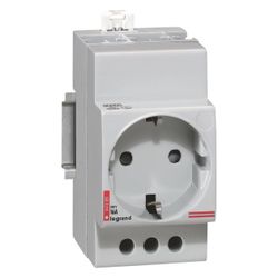Legrand Verteilereinbausteckdose CX3, 16A 250V, 2,5TE, mit erhöhtem Berührungsschutz, G... LEGRAND-004285 3245060042851 (Abb. 1)