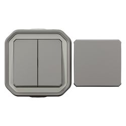 Legrand Multifunktionsschalter Plexo New, 10A, IP55, IK08, Kunststoff, Grau, 069719L... LEGRAND-069719L 3414971904224 (Abb. 1)