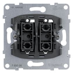 Legrand Doppelwechselschalter SEANO, 10AX, Steckklemmen, Unterputz, 72,9x72,9x40mm... LEGRAND-765008 3414972544665 (Abb. 1)