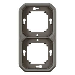 Legrand Tragring Plexo New 2fach, 156x85x43,5mm, Thermoplast, Anthrazit, 069607L... LEGRAND-069607L 3414971879980 (Abb. 1)