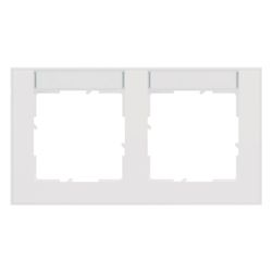 Legrand Abdeckrahmen SEANO+ 2-fach horizontal, 10x55mm Beschriftungsfeld, 87x158x9,8mm,... LEGRAND-765892 3414972547543 (Abb. 1)