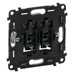 Legrand Doppelwechselschalter Valena In’Matic, 10AX, 250V, IP20, 74,7x74,7x37,2mm, 7520... LEGRAND-752008 3414970459145 (Abb. 1)