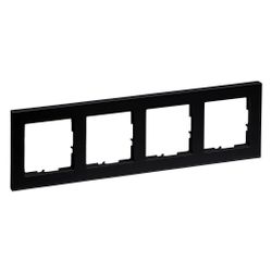 Legrand 4-fach Rahmen SEANO+, 86x300mm, Kunststoff, Schwarz, 765384... LEGRAND-765384 3414972549189 (Abb. 1)