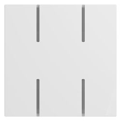 Legrand Tastenabdeckung Seano 2-modulig, 55,5x55,5x6,7mm, Kunststoff, Ultraweiss, 76561... LEGRAND-765614 3414972617529 (Abb. 1)