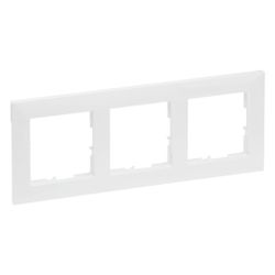 Legrand 3-fach Rahmen SEANO, 87x229x9,8mm, Kunststoff, Ultraweiß, 765173... LEGRAND-765173 3414972549721 (Abb. 1)