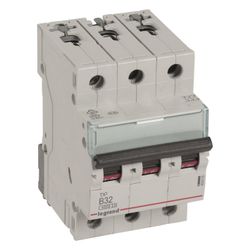 Legrand Leitungsschutzschalter TX3 B32A, 3-polig, 6kA, 400V, 3TE, Grau, 403405... LEGRAND-403405 3414970387608 (Abb. 1)