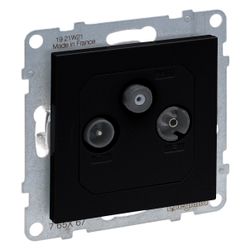 Legrand Antennen-Stichdose SEANO 765367, 1,5 dB, Kunststoff, Schwarz lackiert... LEGRAND-765367 3414972552479 (Abb. 1)