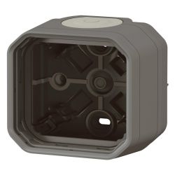 Legrand Aufputzgehäuse Plexo New 069601L, 1-fach, IP44, 85x82x57mm, Thermoplast, Anthr... LEGRAND-069601L 3414971879843 (Abb. 1)