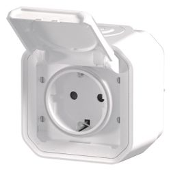 Legrand Schutzkontakt-Steckdose Plexo New, IP44, Steckklemme, Weiß, 069770L... LEGRAND-069770L 3414971882645 (Abb. 1)