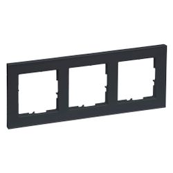 Legrand 3-fach Rahmen SEANO+, 86x228x10mm, Kunststoff, Anthrazit lackiert, 765483... LEGRAND-765483 3414972548793 (Abb. 1)