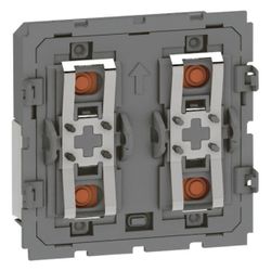 Legrand Tastsensor 2-fach myHome, 4 Tasten, mit LED-Anzeige, Unterputz, Kunststoff, 067... LEGRAND-067552 3245060675523 (Abb. 1)