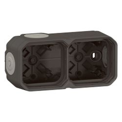 Legrand Aufputzgehäuse Plexo New 069602L, IP44, Thermoplast, Anthrazit, 155x82x57mm... LEGRAND-069602L 3414971879874 (Abb. 1)