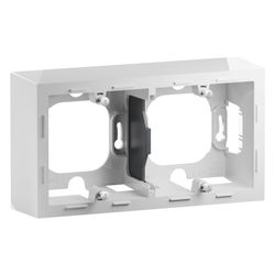 Legrand Aufputzgehäuse SEANO 2-fach, 88,5x159,5x43,3mm, Thermoplast, Ultraweiß, 765199... LEGRAND-765199 3414972542357 (Abb. 1)