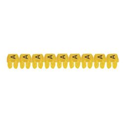 Legrand Kennzeichnungssystem CAB 3, Buchstabe A, 0,5-1,5mm2, 5x3mm, Kunststoff, Gelb... LEGRAND-038300 3245060383008 (Abb. 1)