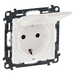 Legrand Schutzkontakt-Steckdose Valena Life mit Klappdeckel, 16A, 250V, Unterputz, Kuns... LEGRAND-753117 3414970910929 (Abb. 1)