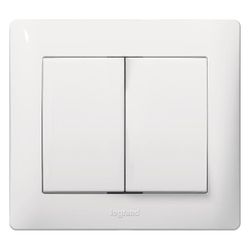 Legrand Wippe Galea, zweiteilig, 64x53x18,5mm, Thermoplast, Ultraweiß, 777012... LEGRAND-777012 3245067770122 (Abb. 1)