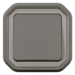 Legrand Wechselschalter Plexo New, 10 AX, IP55, IK08, Kunststoff, Anthrazit, 069881L... LEGRAND-069881L 3414971884342 (Abb. 1)