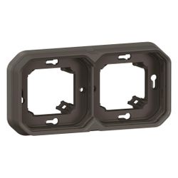 Legrand Tragring Plexo New 2fach, 156x85x43,5mm, Thermoplast, Anthrazit, 069607L... LEGRAND-069607L 3414971879980 (Abb. 1)