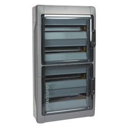 Legrand Feuchtraumverteiler Plexo³, 4-reihig, 72 Module, IP65, IK09, 822x448x161mm, Kun... LEGRAND-601988 3245066019888 (Abb. 1)
