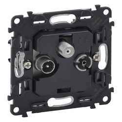Legrand TV-R-SAT-Enddose Valena In'Matic, 3 Auslässe, 10 dB, Unterputz, 74,6x74,6x27,2m... LEGRAND-753064 3414970452108 (Abb. 1)