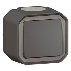 Legrand Feuchtraum-Aufputz-Taster Plexo New, 10 A, 250 V, IP55, IK08, Steckklemme, Ant... LEGRAND-069790L 3414972110464 (Abb. 1)