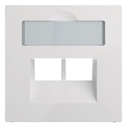 Legrand Abdeckung SEANO, 2x RJ45, mit Beschriftungsfeld, Unterputz, Kunststoff, Ultrawe... LEGRAND-765159 3414972544740 (Abb. 1)