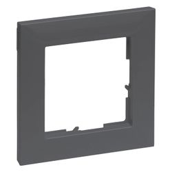 Legrand 1-fach Rahmen SEANO, 87x87x9,8mm, Kunststoff, Anthrazit, 765471... LEGRAND-765471 3414972549455 (Abb. 1)