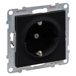 Legrand Schutzkontakt-Steckdose SEANO, 16 A, 250 V, Unterputz, Kunststoff, Schwarz lack... LEGRAND-765320 3414972550871 (Abb. 1)