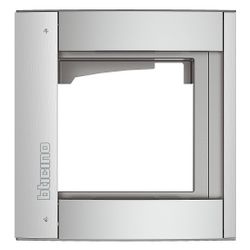 Legrand BTicino Abdeckrahmen mit Modulträger SFERA, 1-fach, 144x138x15mm, Allmetal... LEGRAND-350211 8005543455357 (Abb. 1)